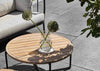 Zijaanzicht van de Apple Bee Condor lounge koffietafel, benadrukkend de hoogwaardige constructie en het doordachte ontwerp